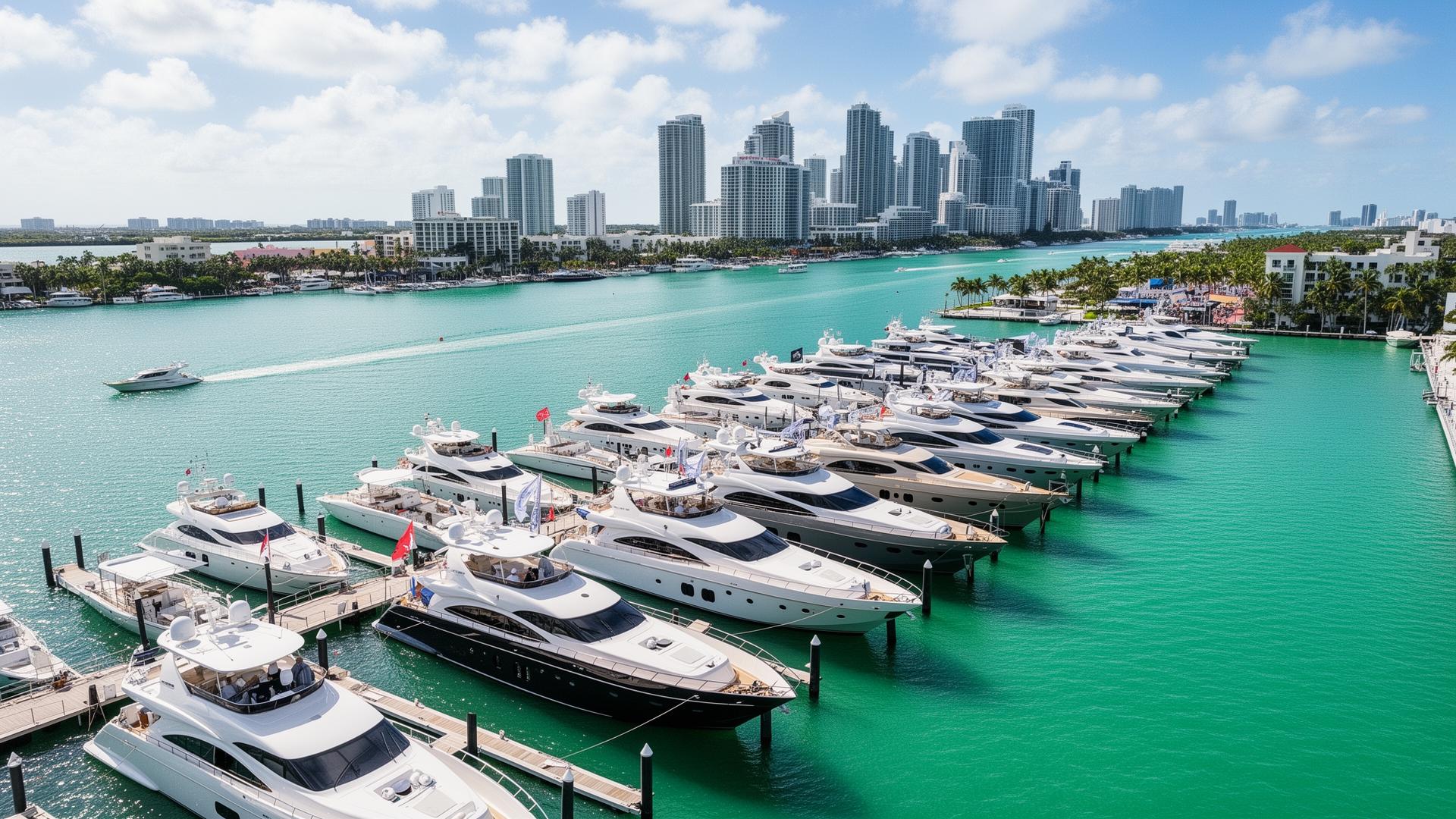 Miami International Boat Show yacht charter